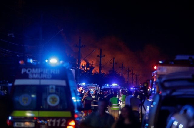 Число пострадавших при взрывах на АЗС в Румынии возросло до 55 человек