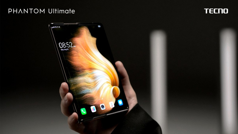 Tecno показала концепт смартфона Phantom Ultimate с расширяющимся экраном