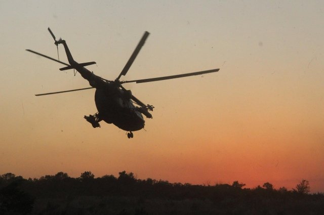В ДНР украинский вертолет Ми-8 сбили в районе Красного Лимана