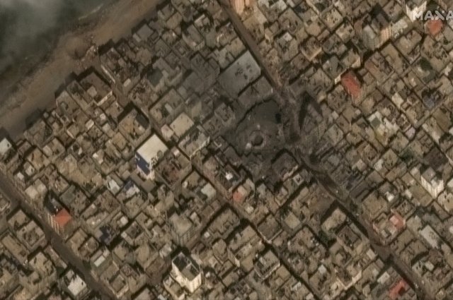 МИД Палестины обнародовал спутниковые снимки разрушений в секторе Газа