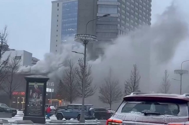 В ресторане на Новом Арбате в Москве ликвидировали открытое горение
