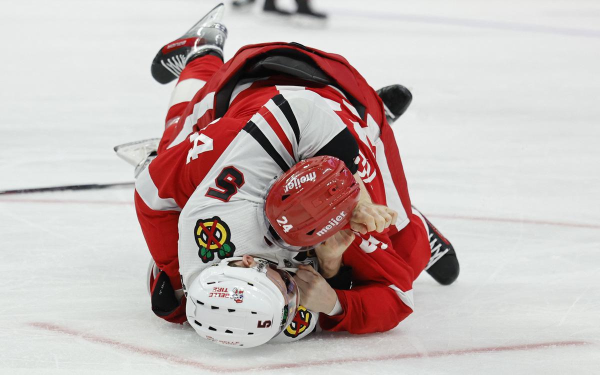 Российский хоккеист снова побил соперника в НХЛ в отместку за партнера. Видео