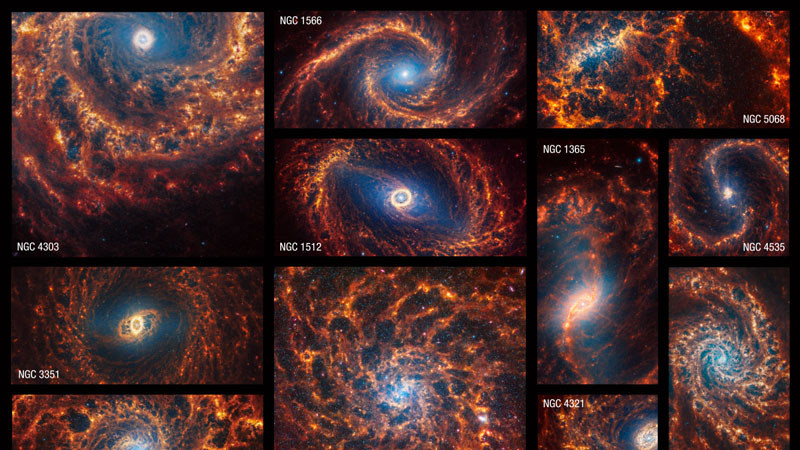 NASA показало 19 ближайших аналогов нашей галактики во всех подробностях