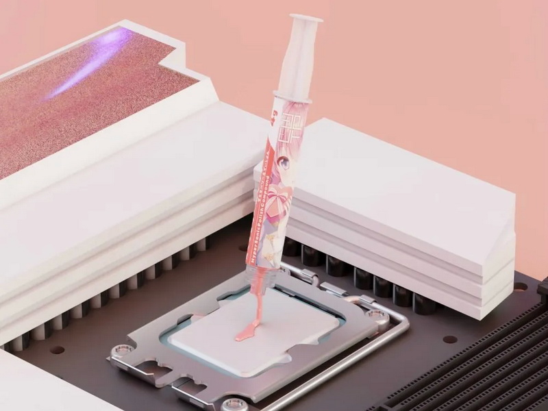 В Японии выпустят розовую термопасту с ароматом клубники