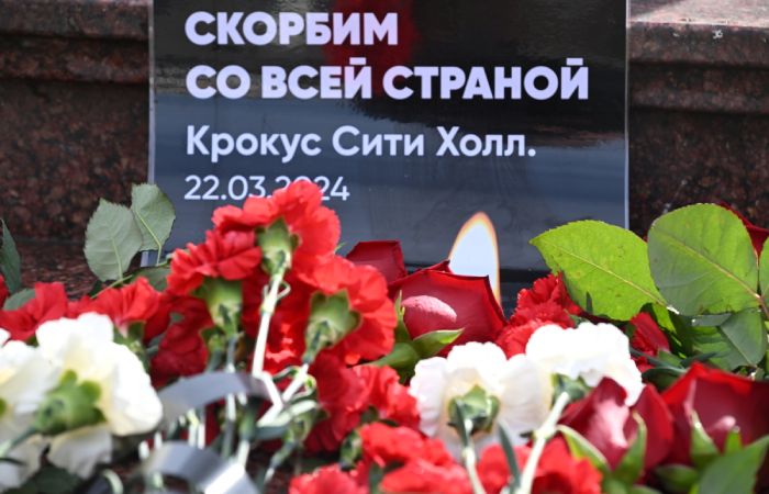 В России начался общенациональный траур по погибшим в Crocus City Hall