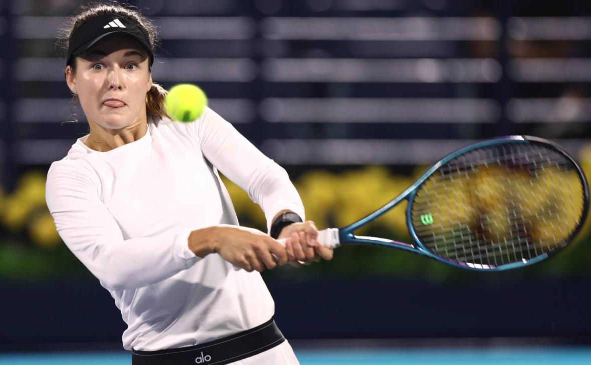Российская теннисистка снялась с матча с Саккари на турнире в Майами