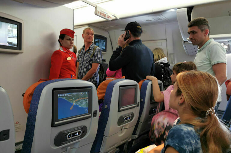 В РФ предложили повысить штрафы за противоправные действия пассажиров в самолете
