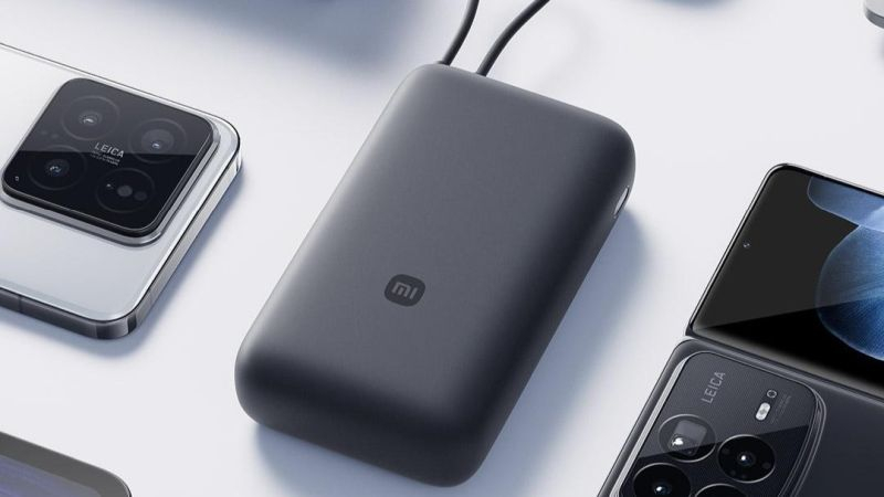 Xiaomi представила компактный пауэрбанк на 20 000 мА·ч со встроенным кабелем USB-C за $22