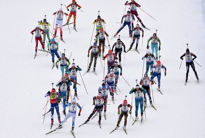 Россия стала 13-й в женской эстафете на этапе КМ по биатлону