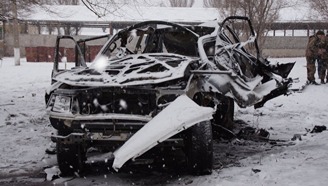 В центре Луганска взорвался внедорожник, есть погибшие