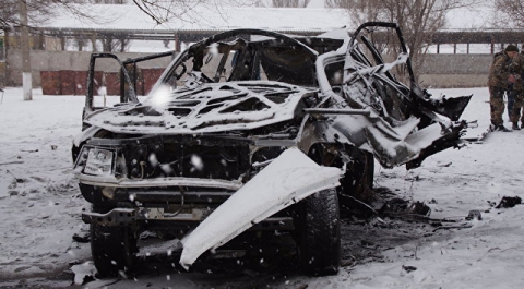 В центре Луганска взорвался внедорожник, есть погибшие