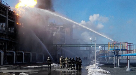 Пожар на заводе КуйбышевАзот в Тольятти локализован