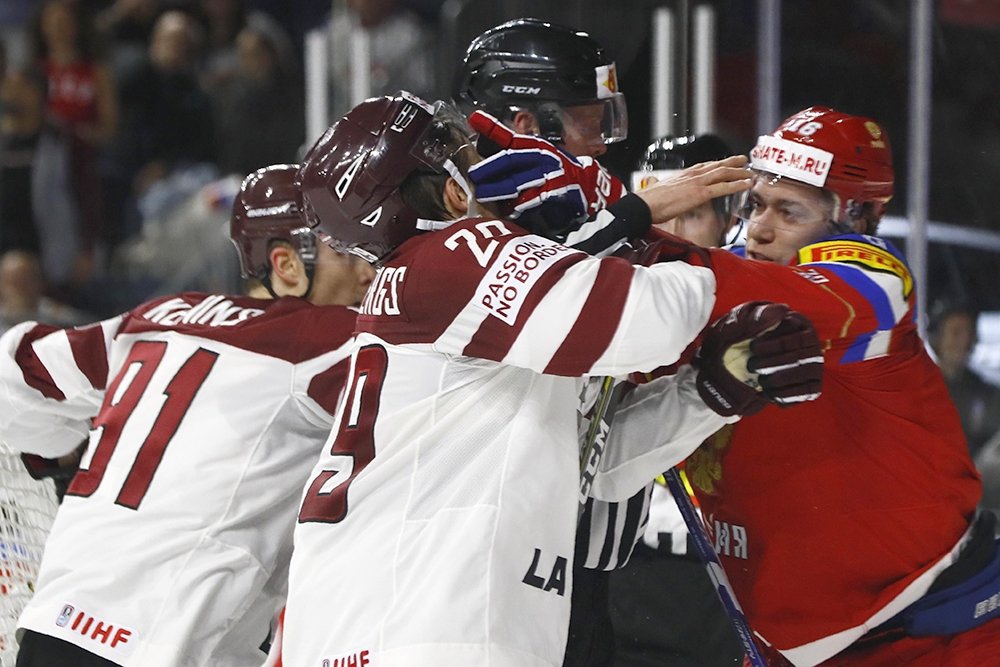 Россия разгромила Латвию на ЧМ по хоккею