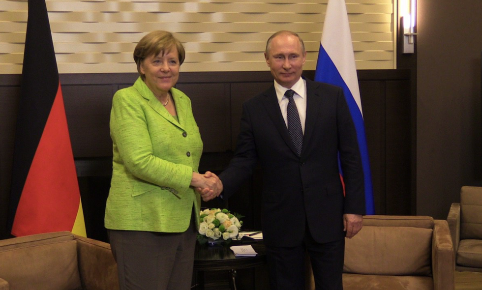 Владимир Путин и Ангела Меркель встретились в Сочи