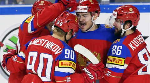 Россия победила Данию на ЧМ по хоккею
