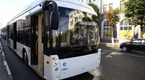 В Чебоксарах прошел обкатку троллейбус «Мегаполис» на автономном ходу