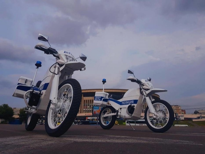 «Калашников» представил полицейский электромотоцикл Иж