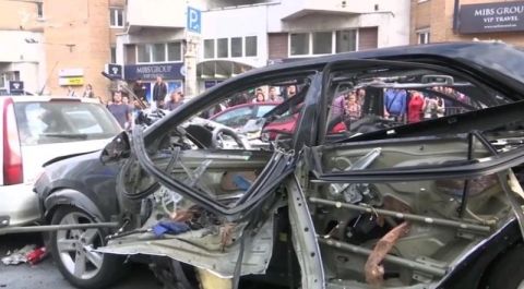 При взрыве автомобиля в Киеве пострадала модель Dior