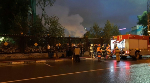 Возгорание на территории бывшего завода «Серп и молот» в Москве локализовали