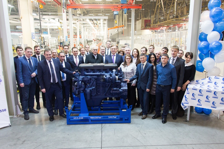КАМАЗ запустил новый конвейер по производству двигателей Р6