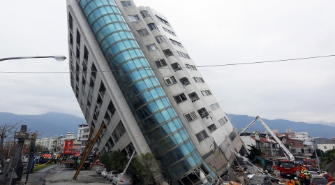 Последствия землетрясения на Тайване