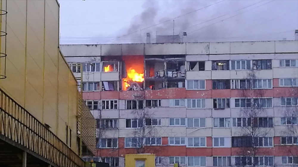 Взрыв в жилом доме в Петербурге