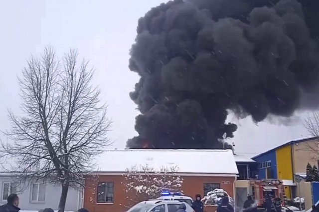 В Московской области произошел пожар на складе
