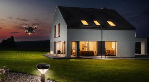 Следующая охранная система для вашего дома может быть оснащена патрульными дронами