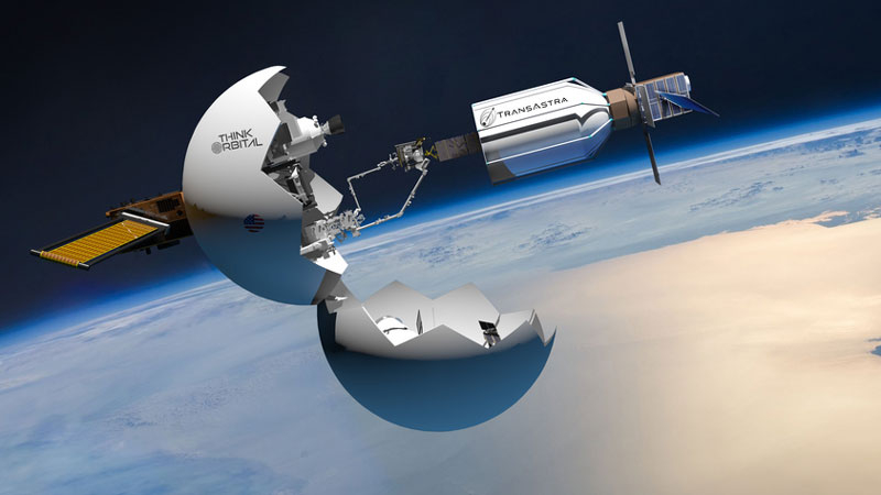 NASA профинансировало создание гигантского надувного мешка для сбора космического мусора