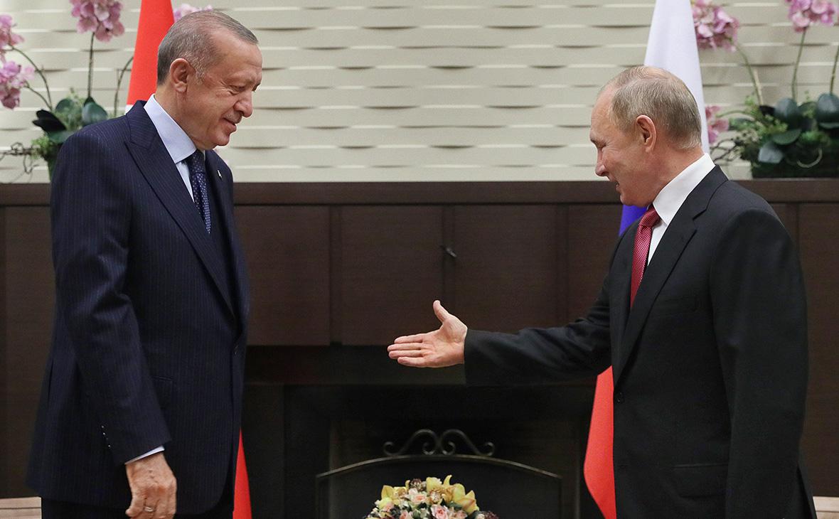 Haber узнал, какой вопрос обсудят Путин и Эрдоган по Украине