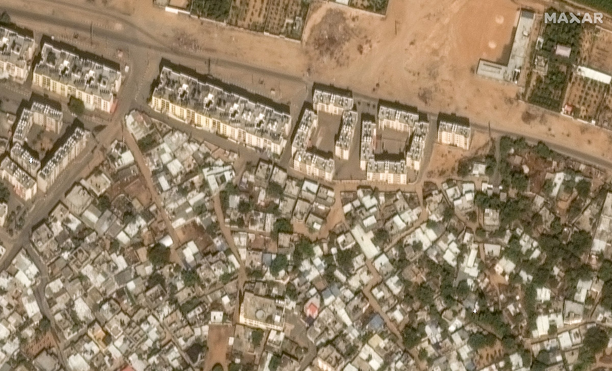 Спутниковые снимки сектора Газа до и после авиаударов Израиля