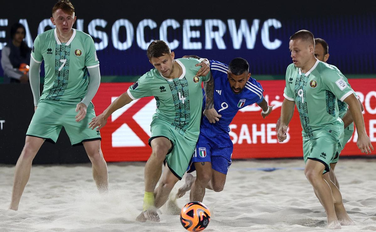 Сборная Белоруссии проиграла в полуфинале ЧМ по пляжному футболу
