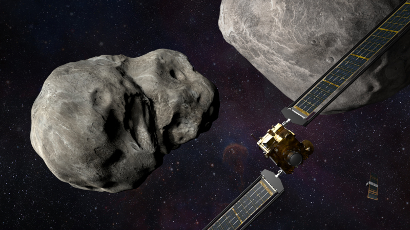 Зонд-камикадзе NASA DART снёс астероиду Диморф крышу и не оставил после себя кратера