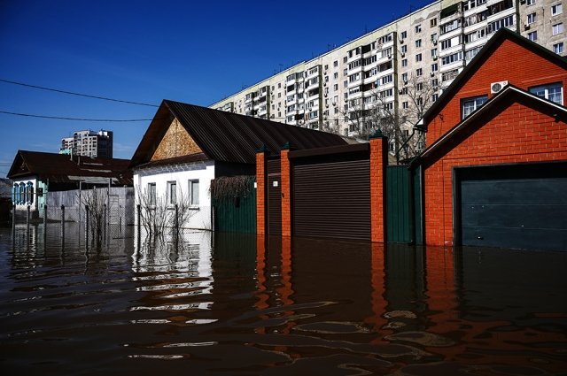 Уровень воды в реке Урал у Оренбурга достиг рекордной отметки