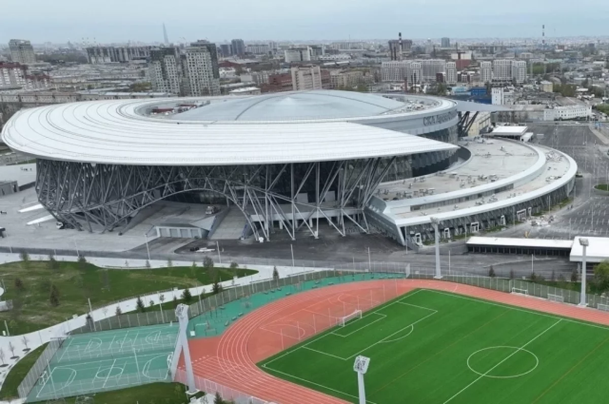 В Петербурге на хоккейном стадионе «СКА Арена» произошел пожар