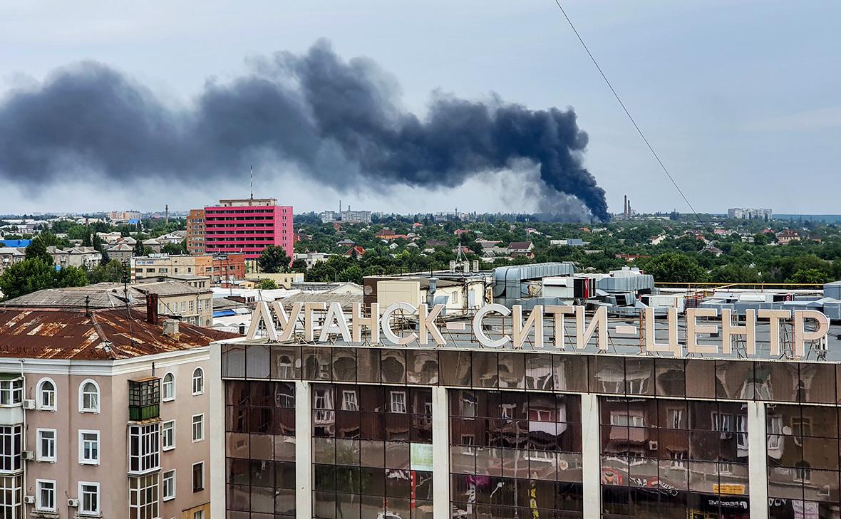 В Луганске после обстрела со стороны Украины прозвучали взрывы