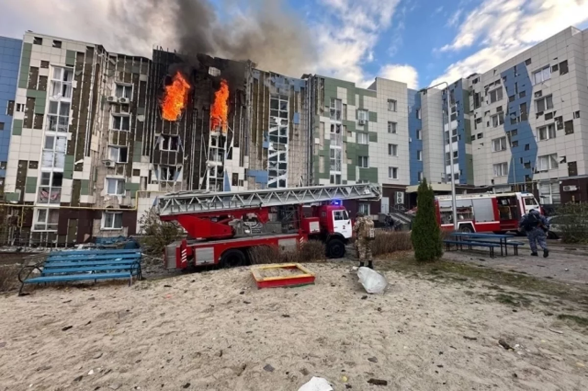 ВСУ атаковали многоэтажку в Белгороде испанским беспилотником Columba