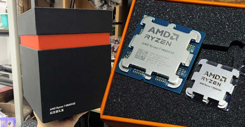 AMD укомплектовала некоторые Ryzen 7 9800X3D «микропроцессором» на верёвочке