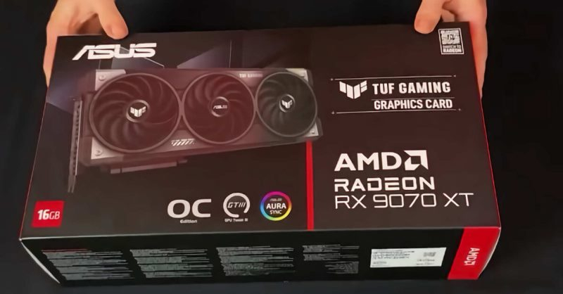 Опубликованы снимки видеокарт Radeon RX 9070 в исполнении Asus TUF Gaming и Prime