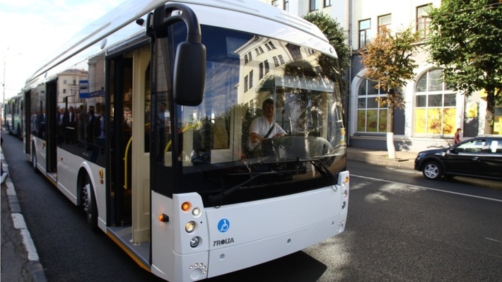 В Чебоксарах прошел обкатку троллейбус «Мегаполис» на автономном ходу