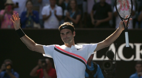 36-летний Федерер вышел в 1/4 финала Australian Open