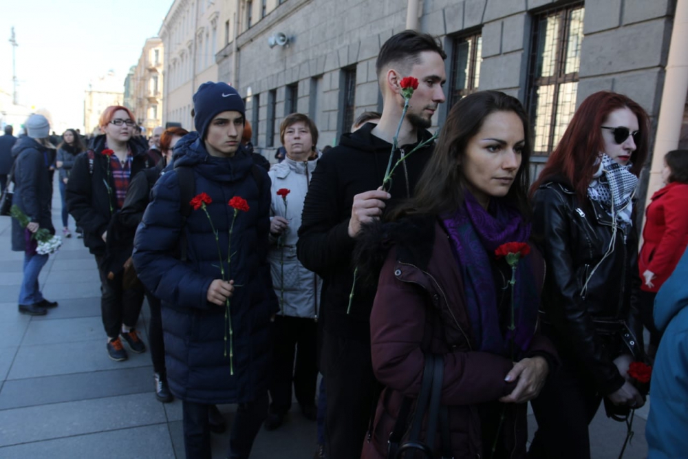 На станции «Технологический институт» вспоминают жертв теракта