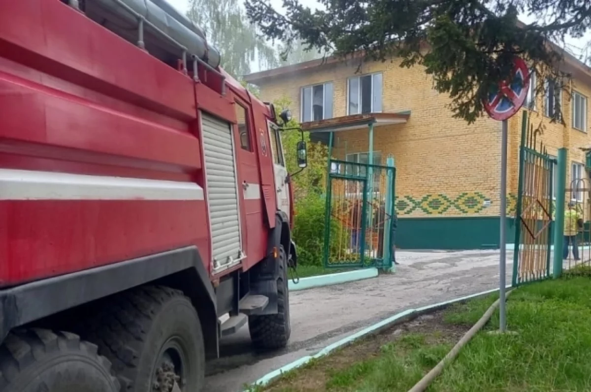 В Башкирии произошел пожар в детском саду